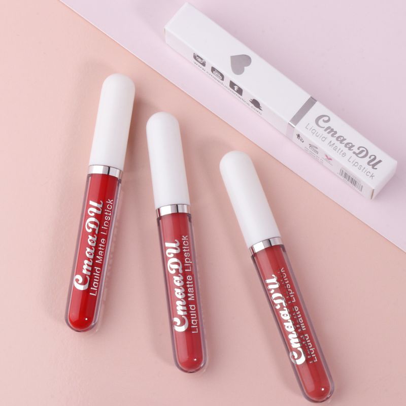 Liquid Matte CMAADU Lipstick Lip Glaze Moisturizing Waterproof Original Terlaris