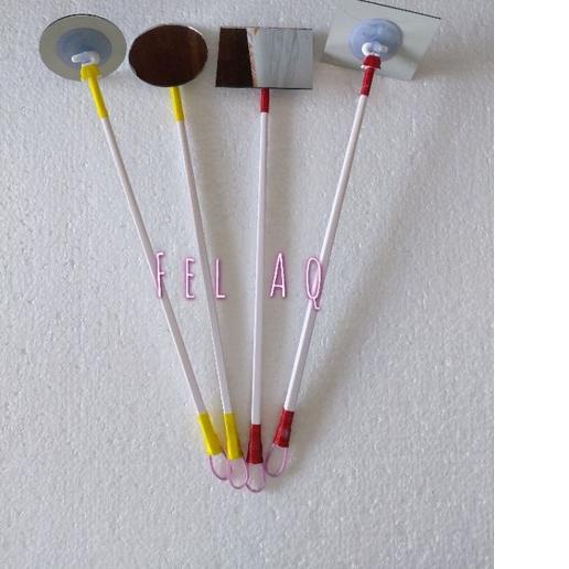 Harga Potongan Stik Kaca Cupang Betta Channa Pelatih Mental Flaring Ikan Chana Cana Cermin Mirror St