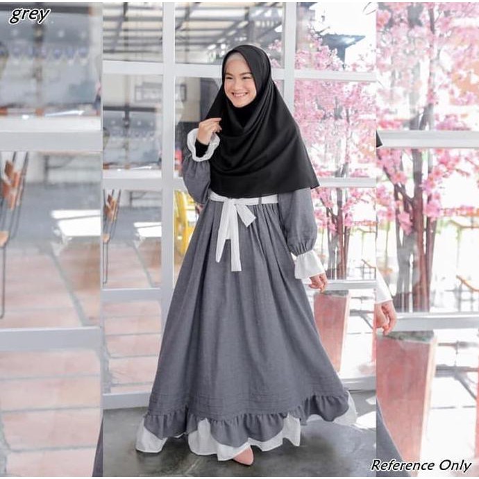 Baju Baju Long Dress Baju Gamis Wanita | Rinaya Maxi Set | Setelan Muslim