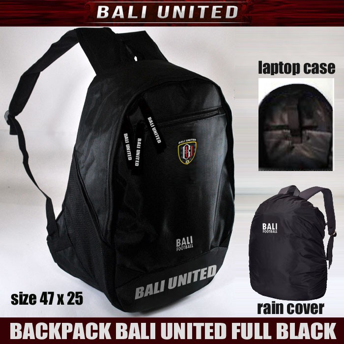 Tas ransel Bali United free rain cover