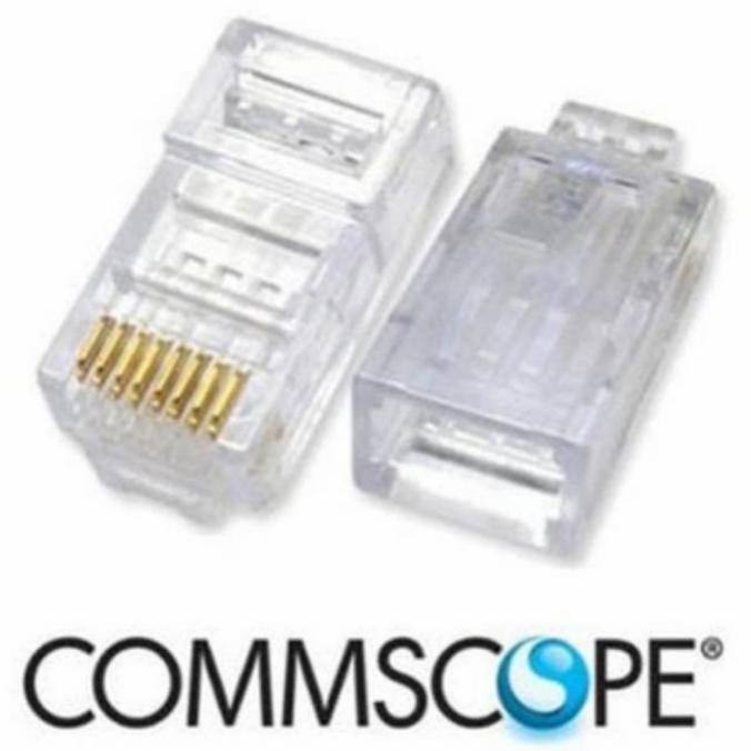 $+$+$+$+] Konektor RJ45 COMSCOPE 50 pcs connector RJ 45 komputer kabel lan