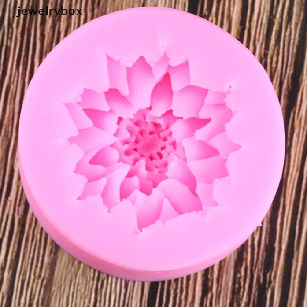 Cetakan Resin Bentuk Bunga Chrysanthemum Bahan Silikon Untuk Dekorasi Kue