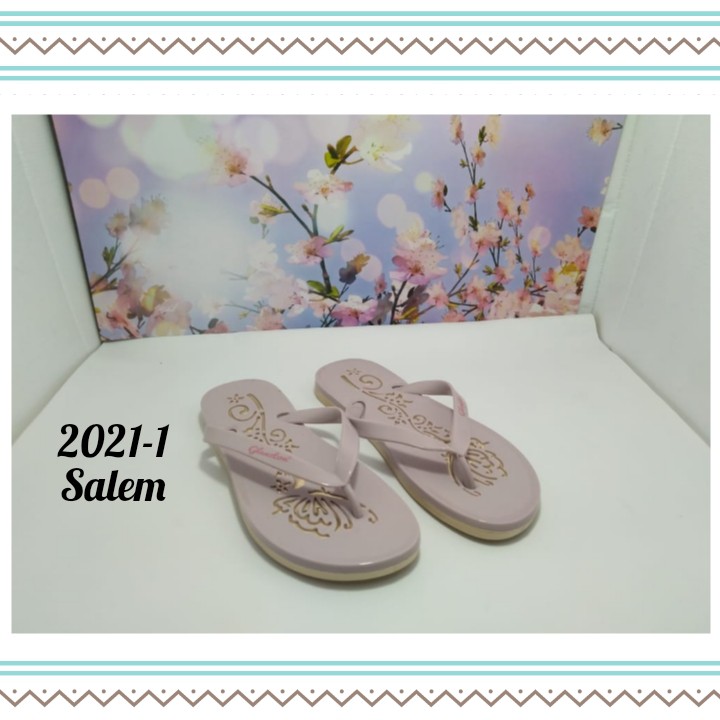 SANDAL WANITA IMPORT MODEL FLAT KASUAL NYAMAN DAN MODIS GLANZTON 2021-1 UK.37-41