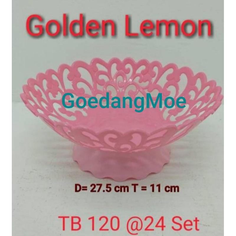 Keranjang buah Golden Lemon TB120 Keranjang serbaguna plastik PINK TB 120