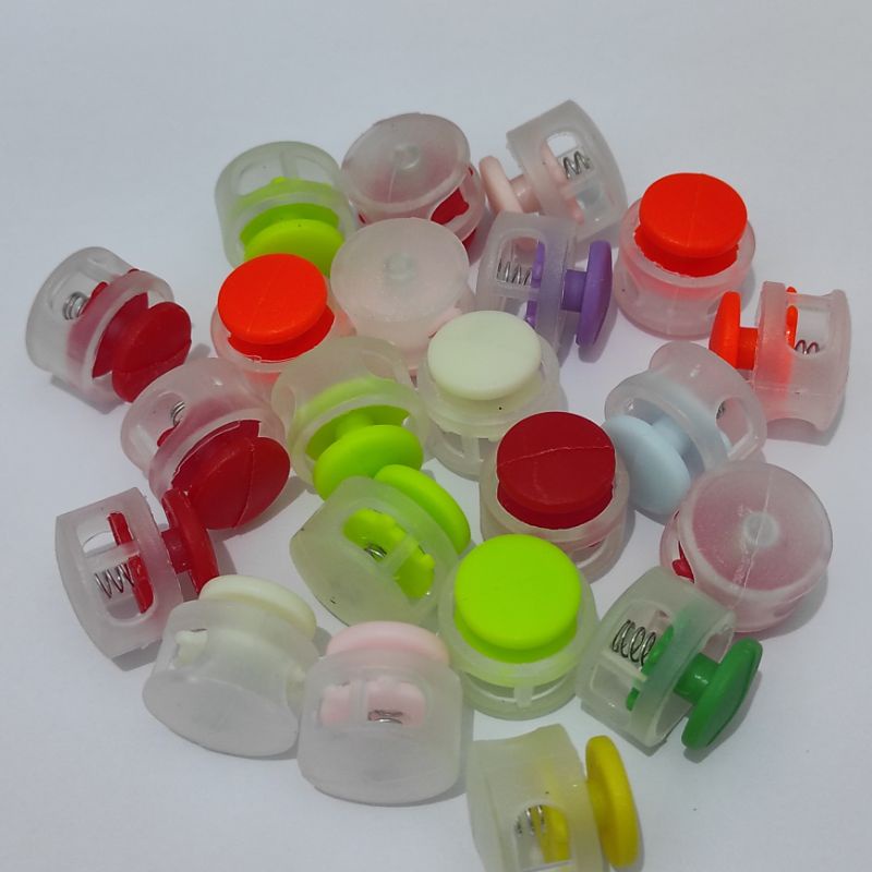 12pcs stopper klakson bening warna ukuran 14mm dan 16mm