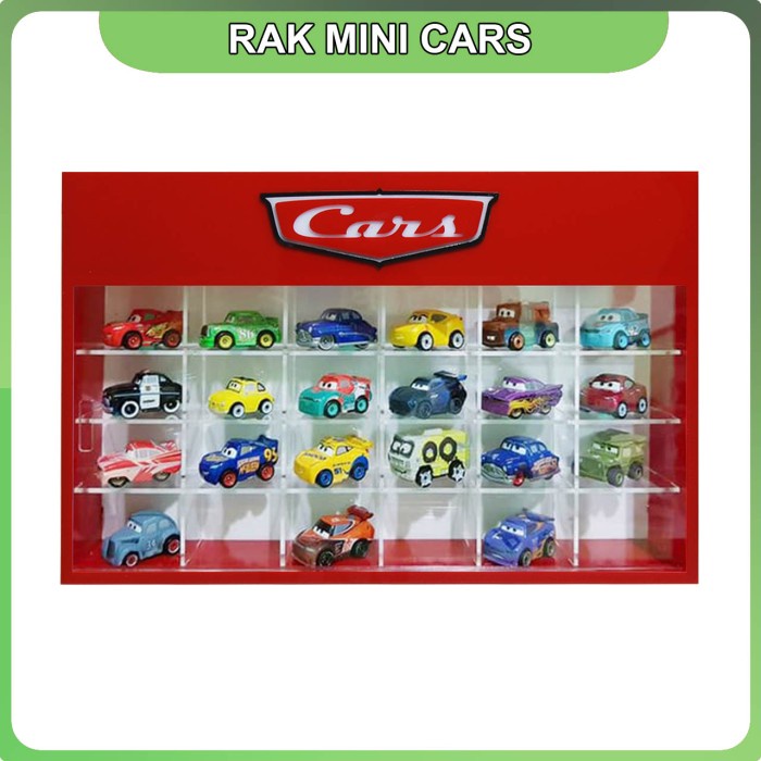 

Terlaris Rak CARS 3 Mini Racers Mattel Disney isi 24 - Merah