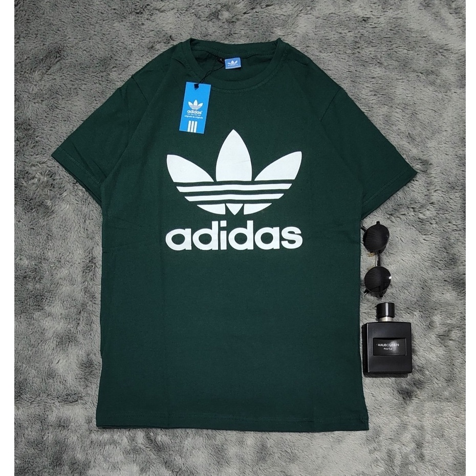 T-SHIRT ADIDAS HIJAU  30'S TERBARU - Kaos Pria Wanita Oversize Distro - ATASAN KAOS DISTRO PRIA WANI
