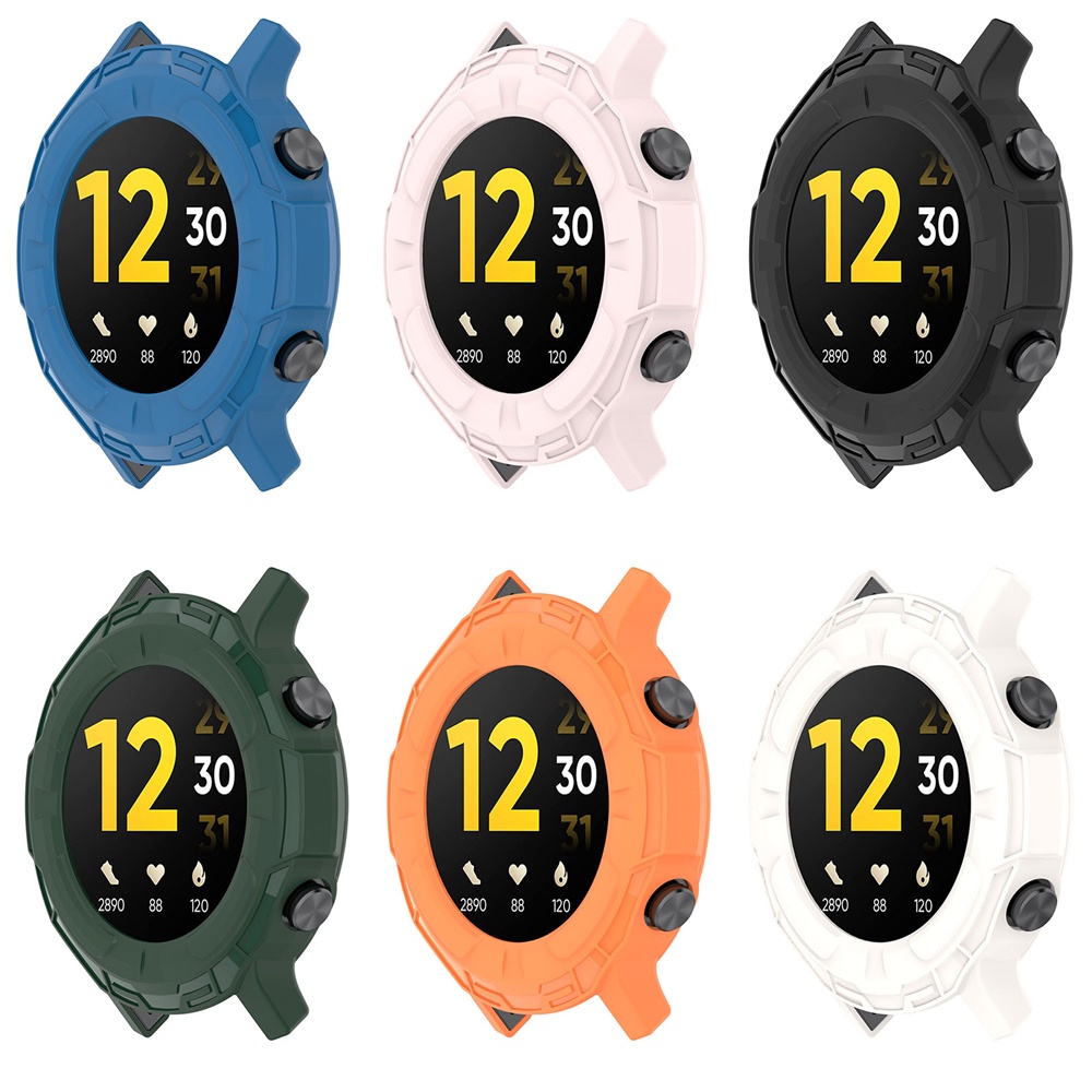 Casing Pelindung Bumper Bahan Silikon Untuk Realme Watch S Smart Watch