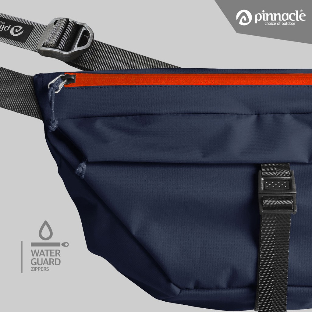 Pinnacle Hexa Pack - Dark Navy Zipper Orange ( Sling Bag )