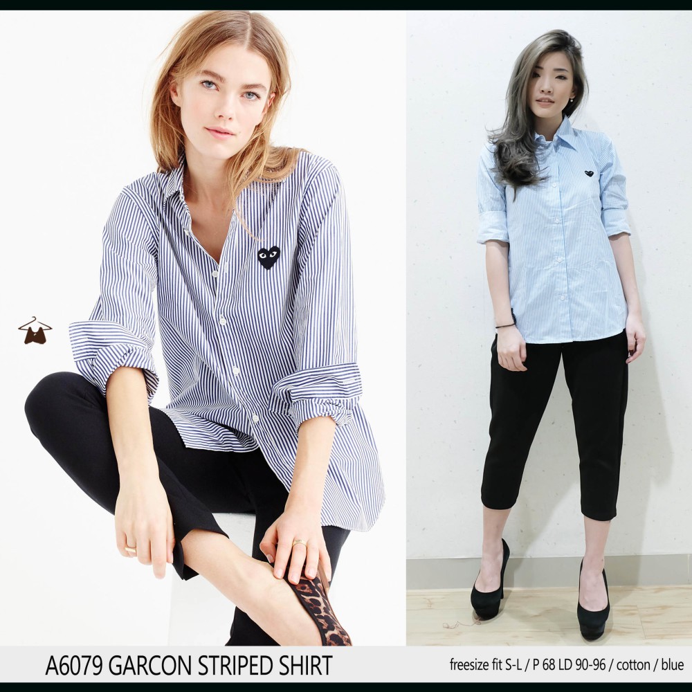 A6079 GARCON STRIPED SHIRT