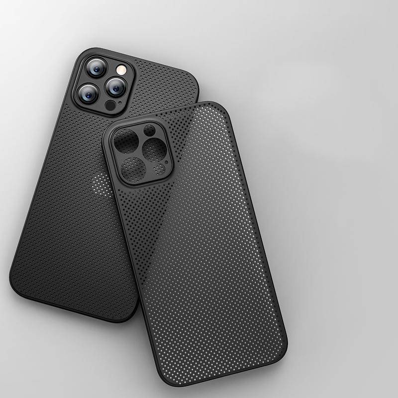 Soft Case Bahan Silikon Breathable Model Sarang Lebah Untuk iPhone 13 12 11 Pro MAX Mini X XS MAX XR SE 2022 2020 7 8 Plus