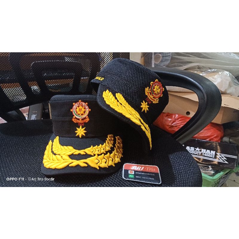 Topi Satpol PP Bordir Timbul