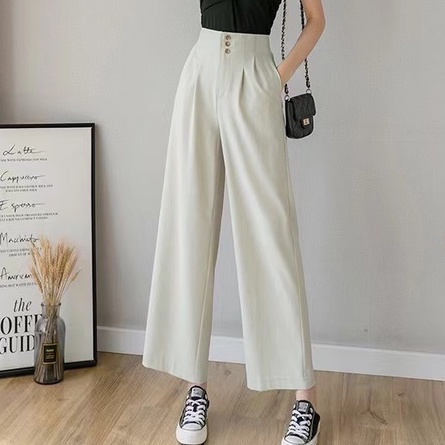 Kulot Highwaist Long Pants/Cool Tech Material 7269 /kulot style korea/ celana kore/celana wanita