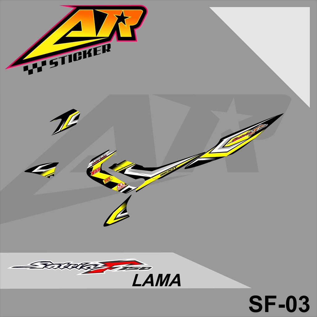 Striping Satria FU Barong Motif racing SF-03