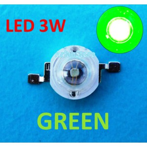 High Power LED HPL 3W Green Hijau 520-530nm 3.2-3.6V 110-130LM