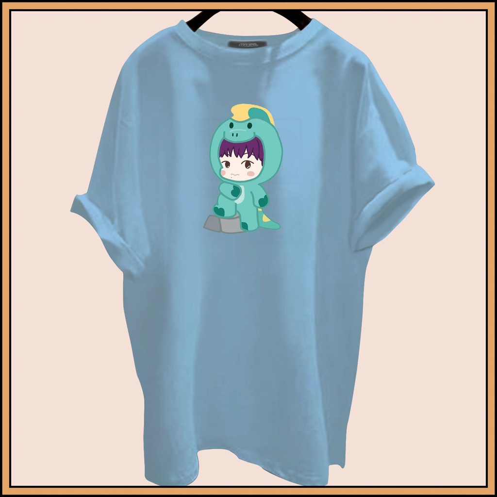 CALVIERO SHOP - BAJU KAOS ATASAN WANITA TOSCA DINO PRINT