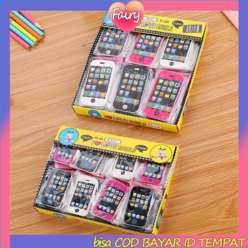 

Alat Tulis Kreatif Kartun Penghapus Ponsel Apple Hadiah Hadiah Penghapus Lucu F