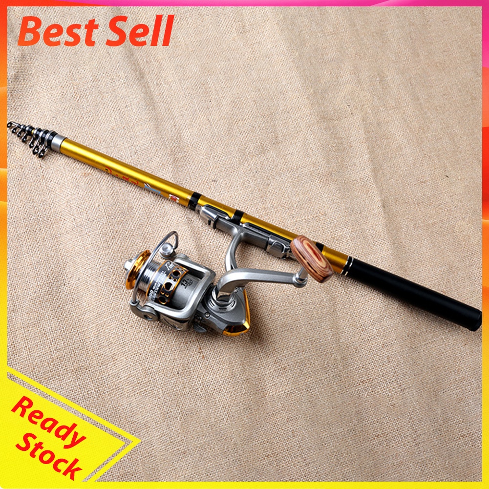 Telescopic Mini Fishing Rod Carbon Outdoor Raft Pole Fishing Tackles Tools