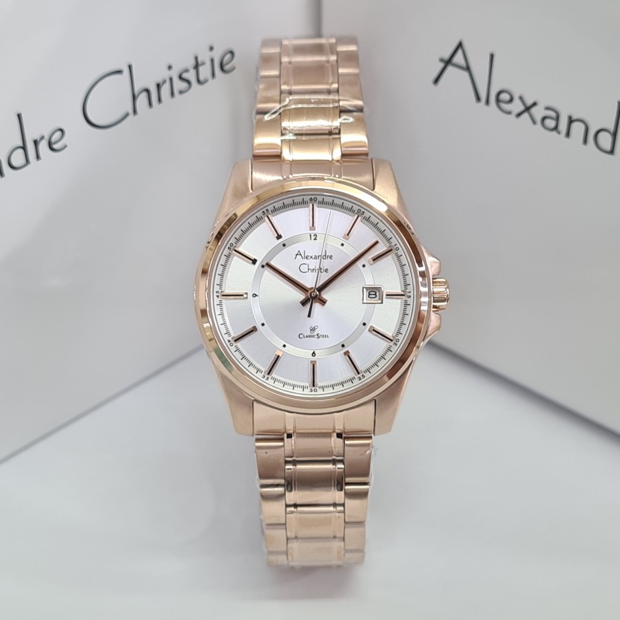 ORIGINAL Jam Tangan Wanita Alexandre Christie AC 8502 / AC8502 Garansi 1 Tahun