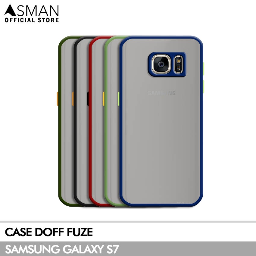 Asman Case Samsung Galaxy S7 Doff Fuze Premium Shield Protector
