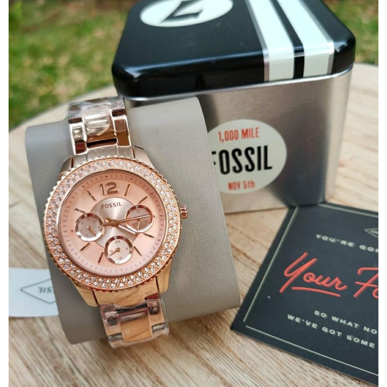 jam wanita jam rosegold  es 3590 rosegold.