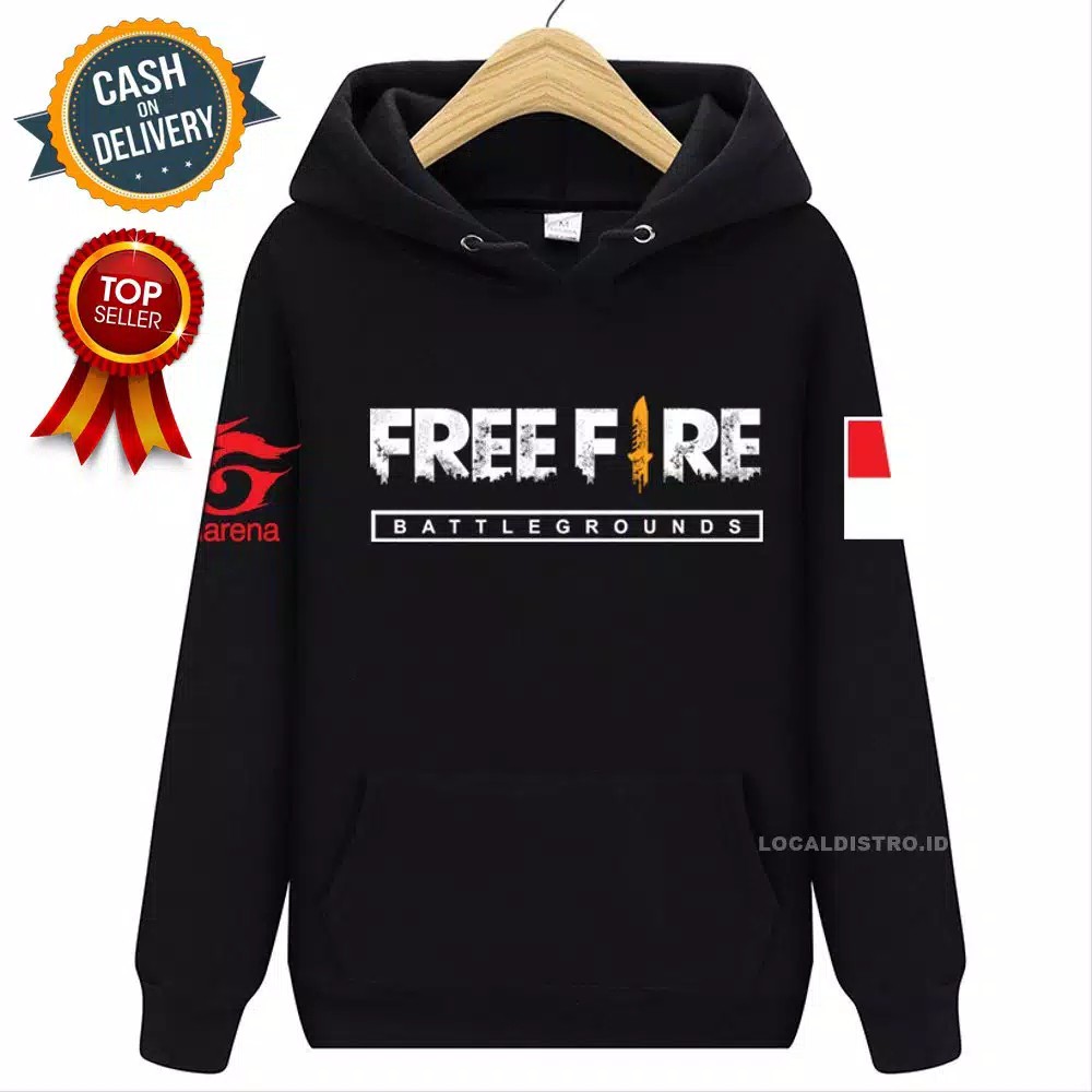 JAKET FREEFIRE ANAK LAKI LAKI BOYAH WARNA HITAM TEBAL