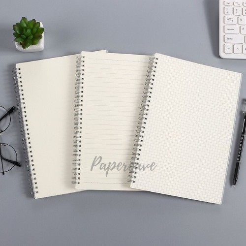 

NOTEBOOK CLEAR COVER SPIRAL A5 / BUKU TULIS COVER POLOS
