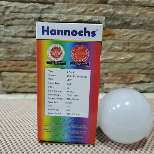 Lampu LED Hannochs 20 Watt SONIC