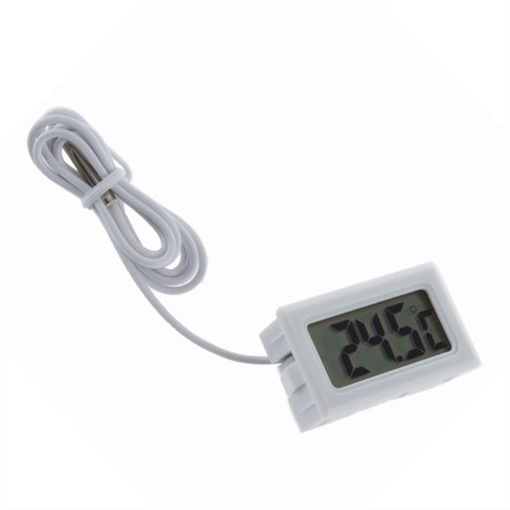 Effosola Pengukur Suhu Digital Termometer Aquarium dengan Kabel 1M - TPM-10 - White