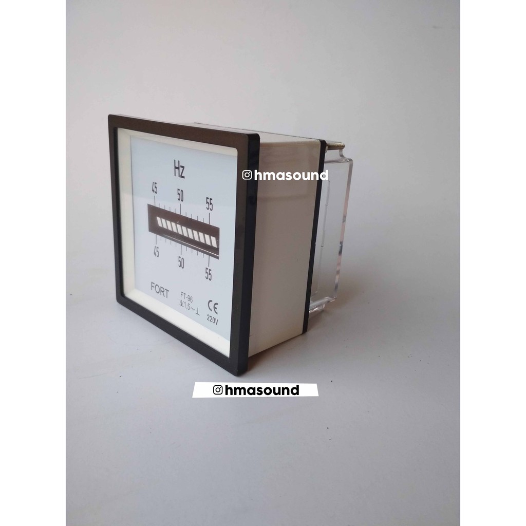 HZ Meter Frekuensi Frequency Meter Analog Getar 45~55 HZ 220V Fort