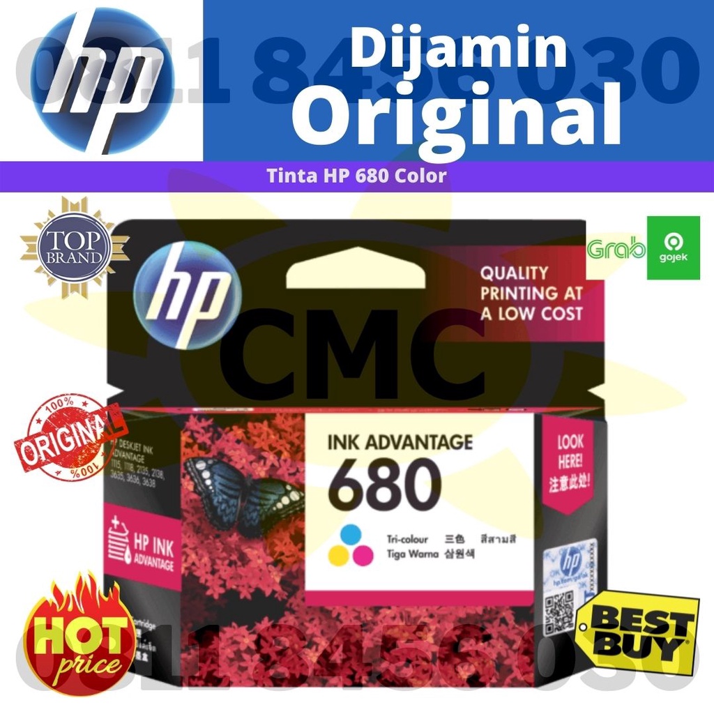 TINTA HP PRINTER 680 COLOUR Original