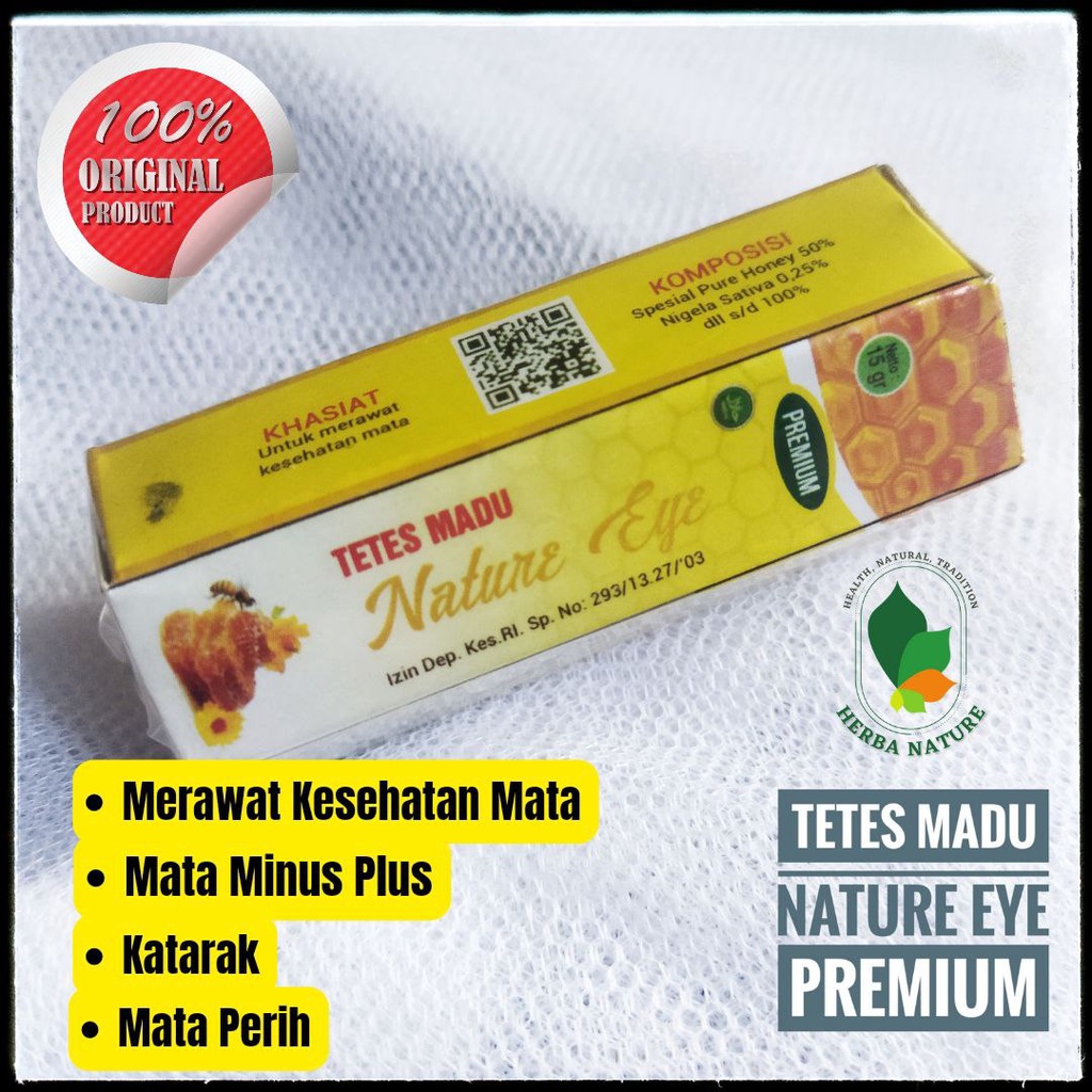 Tetes Mata Madu Bee Bread Nature Eye Premium 15gr Cairan Propolis