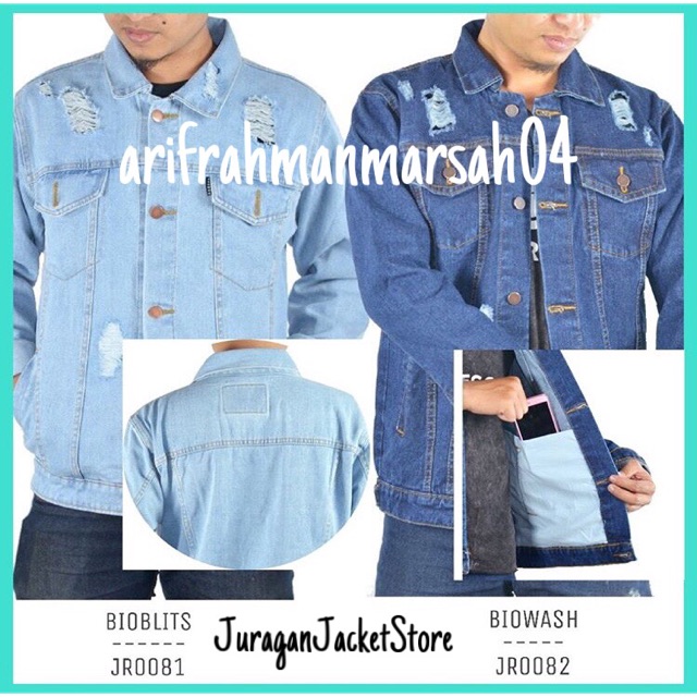 4300 Model Jaket Jeans Pria 2018 Terbaik