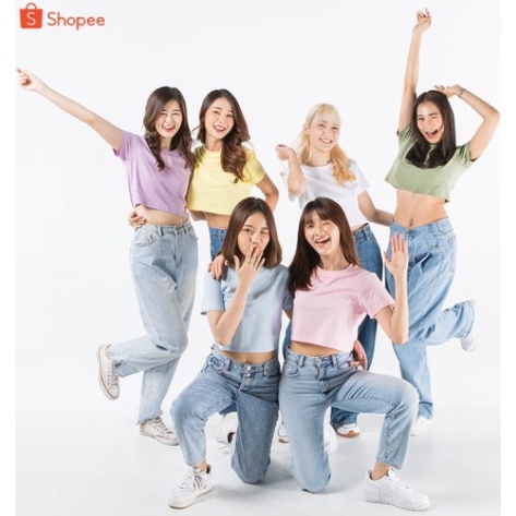 iseven p PASTEL CROP OVERSIZE POLOS / OVERSIZE CROP TOP