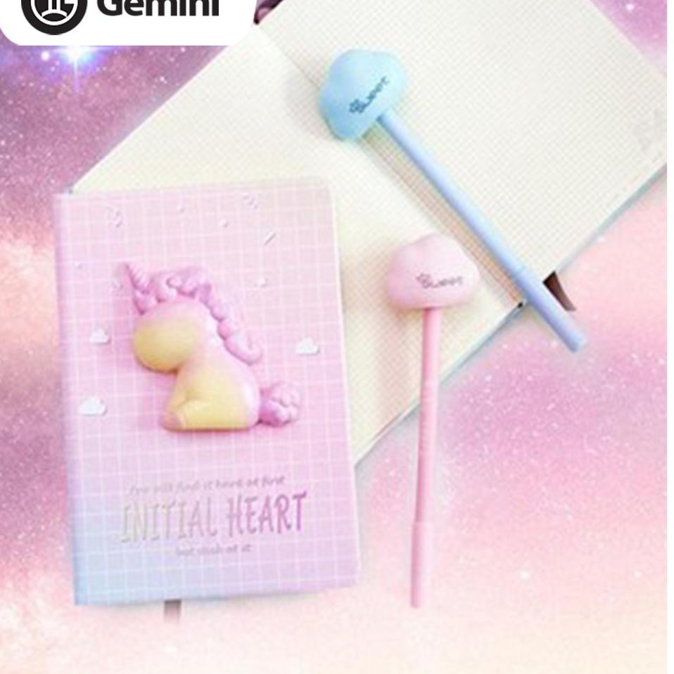 

☛ Cuma satu hari!! Set Note Book Unicorn Buku Diary Pony Pen Stempel Kado Unik Lucu .,.,.,.,