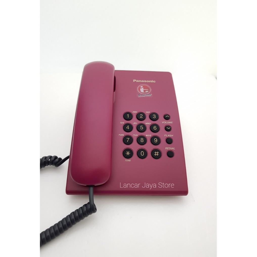 Telepon Kabel Panasonic KX-TS505 Merah Telpon Rumah Panasonic KX-TS505