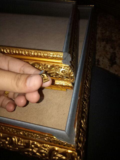 Frame Kotak Seserahan Isi 4 Hanntaran Mahar Warna Mas Gold