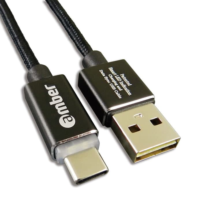 Amber CU2-L05 - LiPower Cable, USB A- Type-C, 1.2m, Black