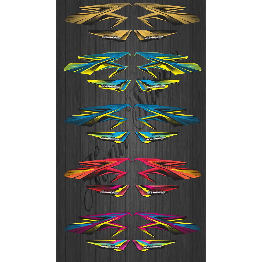 STIKER STRIPING DECAL RX KING 2005