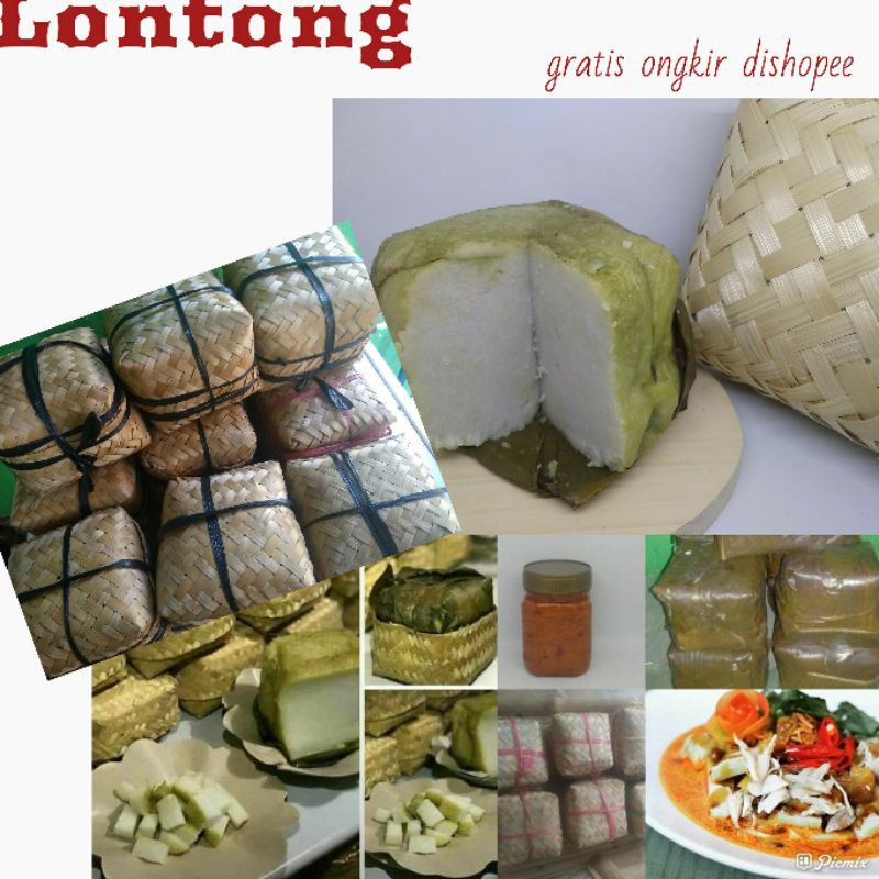 

Lontong 2000g Untuk 10 porsi/Lontong Besek/Kupat Lebaran