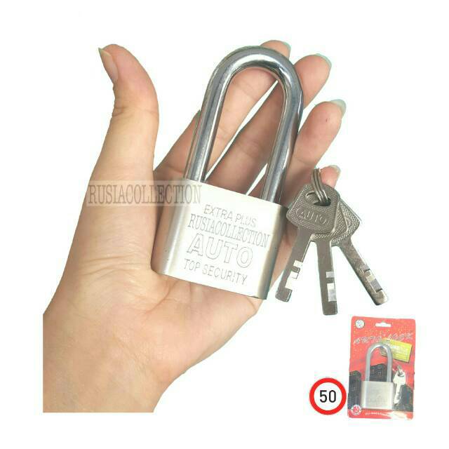 Gembok 50mm panjang HPP / Autolock , gembok pagar, gembok pintu ,gembok cakram ,gembok rumah