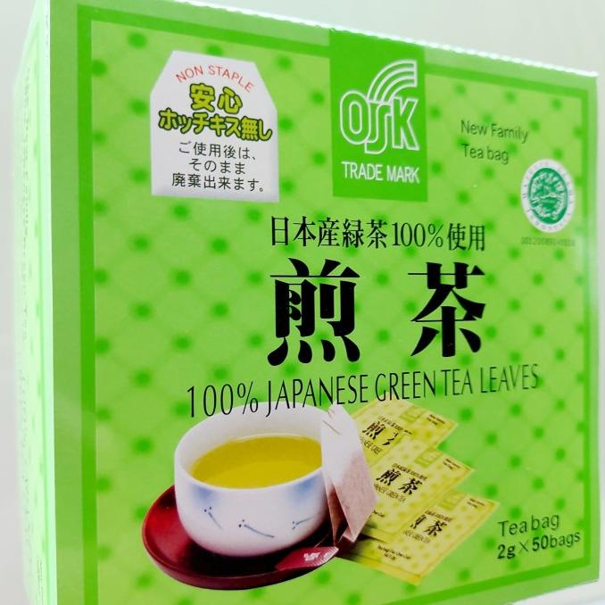 

(BISA COD) OSK JAPANESE GREEN TEA 100gr MUI HALAL 100% | JAPANESE GREEN TEA | TEA KOMPLIT Kode 1225