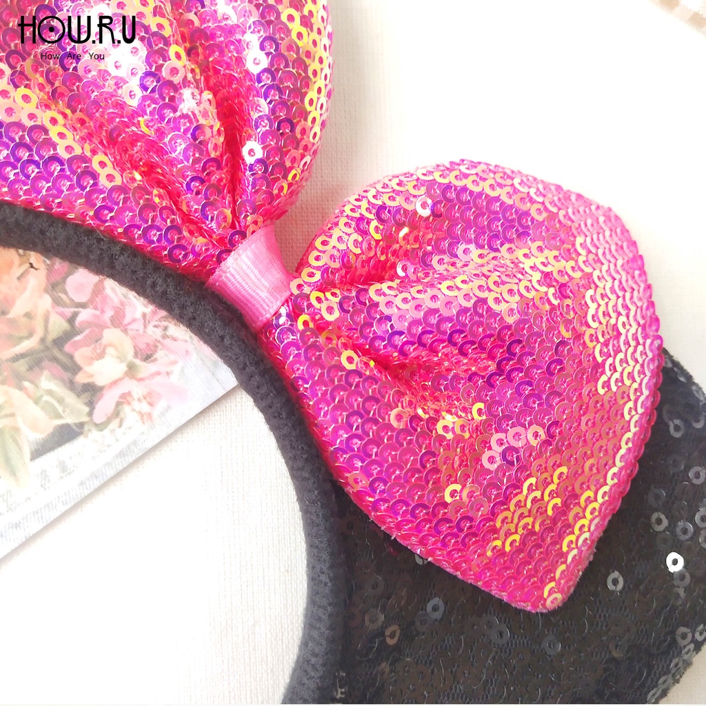 HOW.R.U | Bando Sequin Micky Mouse Lucu bisa untuk Anak / Dewasa