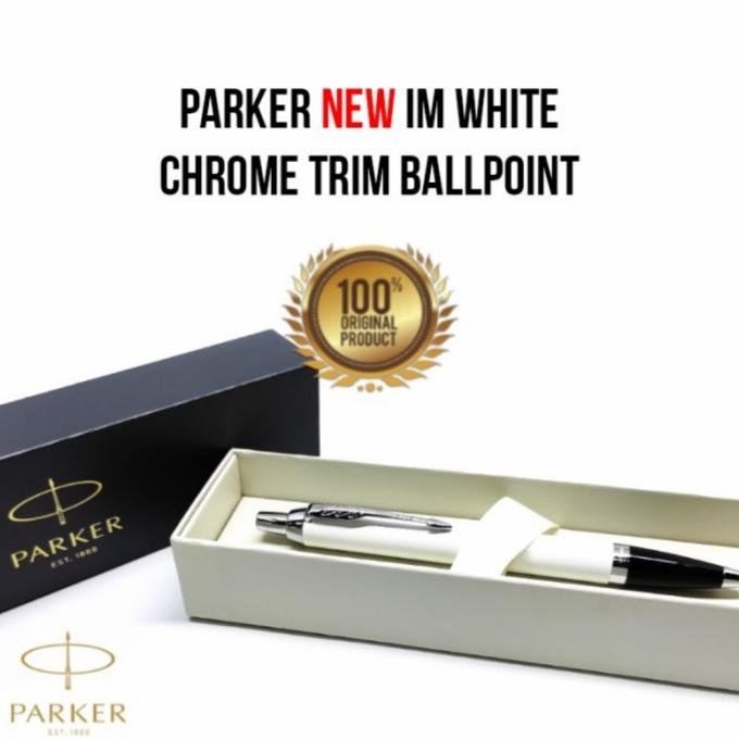 

Pulpen Mewah Original Parker I.M BP New Black CT + Free Grafir Laser - White CT ---Terbaru---