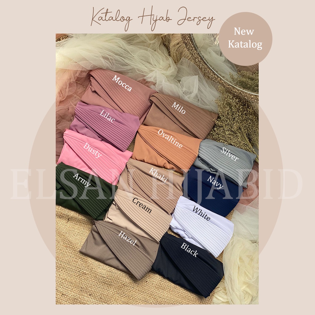 Khimar instant Hijab sport jersey premium grade A/ jilbab olahraga lycra instant jokowi