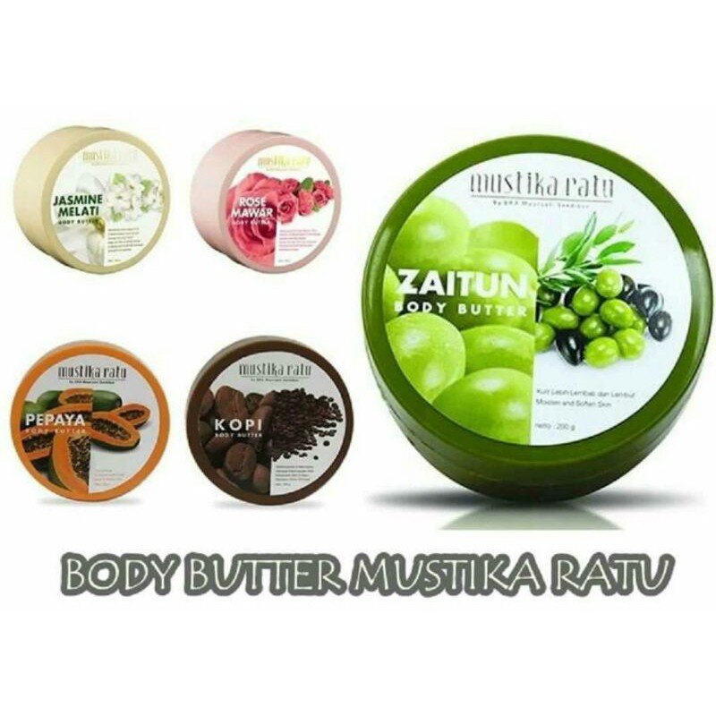 Mustika Ratu Body Butter Zaitun ORIGINAL Shopee Indonesia