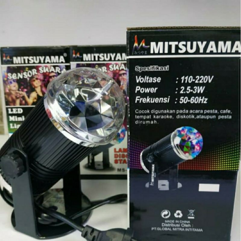Lampu Disco Led Sensor Suara / Lampu Disko Stand Sensor suara Mitsuyama MS - 357