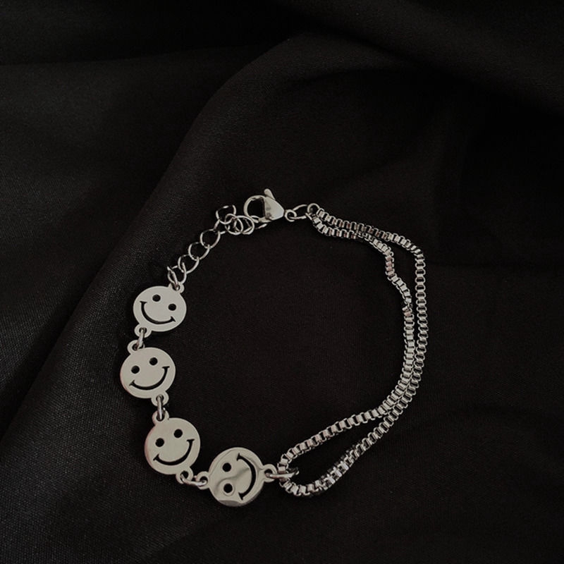 Smiley Bracelet Korean Double Simple