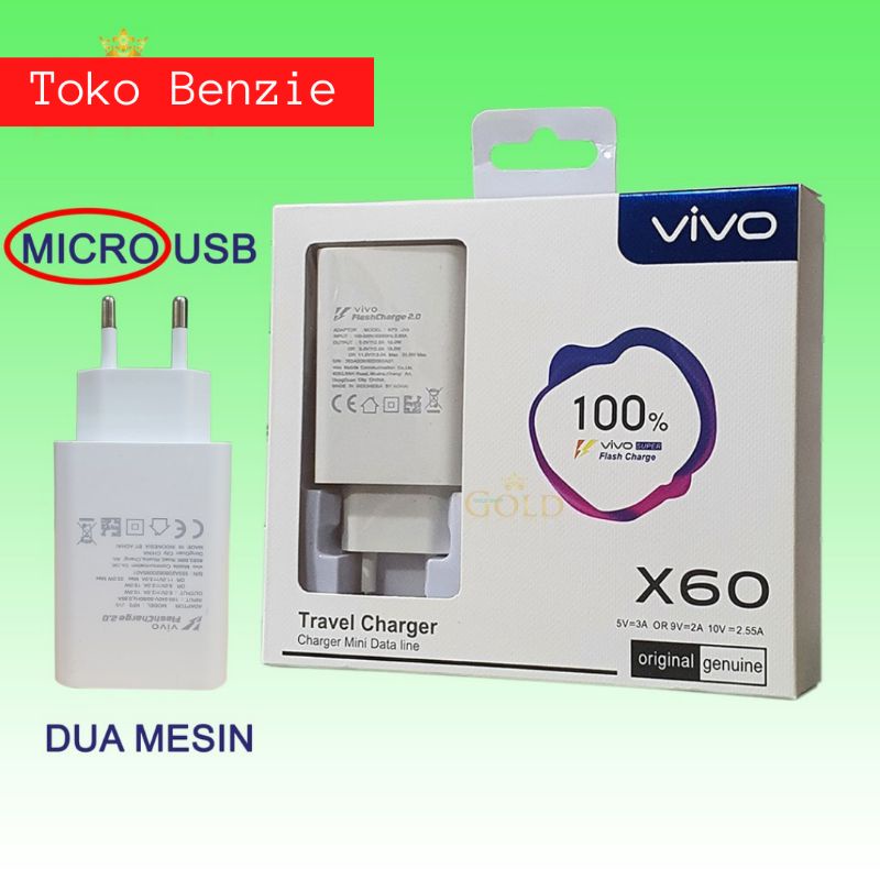 casan hp vivo y12, y12s, y91, y93, y20, s1, vivo z1 X60 casan ori vivo fast charging micro usb