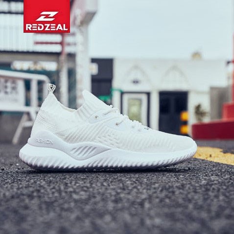 Redzeal Sepatu Wanita Fly Knit NMD R1 Sneakers Import PREMIUM - Putih, 37